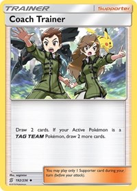 Coach Trainer 192/236 Unified Minds Reverse Holo Pokémon card