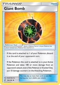 Giant Bomb 196/236 Unified Minds Reverse Holo Pokémon card