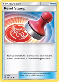 Reset Stamp 206/236 Unified Minds Reverse Holo Pokémon card