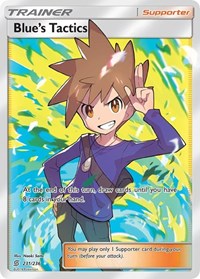 Blue's Tactics Full Art 231/236 Unified Minds Pokémon card