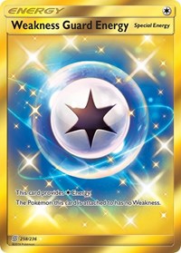 Weakness Guard Energy Secret 258/236 Unified Minds Pokémon card