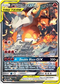 Reshiram & Charizard GX SM201