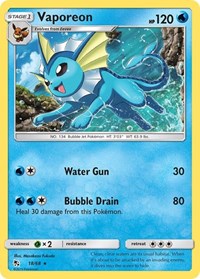 Vaporeon 18/68 · Reverse Holo