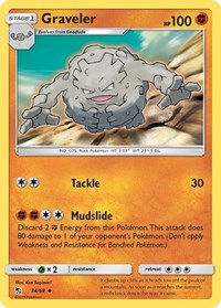 Graveler 34/68 · Reverse Holo