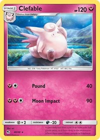 Clefable 40/68 · Reverse Holo