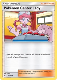 Pokemon Center Lady 64/68 Hidden Fates Reverse Holo Pokémon card