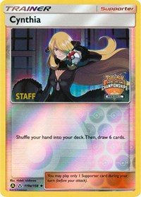 Cynthia (Regional Championships) [Staff] 119a/156 League & Championship Cards Reverse Holo Pokémon card