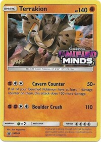 Terrakion (Prerelease) [Staff] SM205