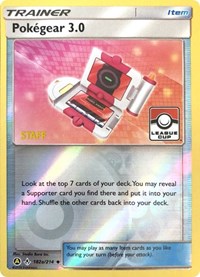 Pokegear 3.0 (League Cup) [Staff] 182a/214 League & Championship Cards Reverse Holo Pokémon card