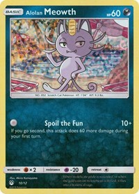 Alolan Meowth 010/012