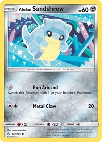 Alolan Sandshrew 137/236 · Reverse Holo