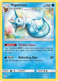 Vaporeon 42/236 · Reverse Holo