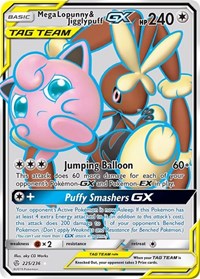 Mega Lopunny & Jigglypuff GX Full Art 225/236