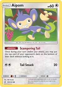 Aipom 169/236 · Reverse Holo