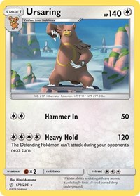 Ursaring 172/236 · Reverse Holo