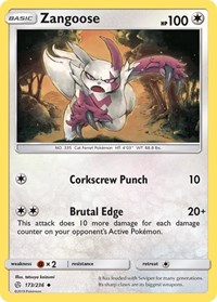 Zangoose 173/236 · Reverse Holo