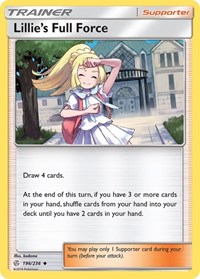Lillie's Full Force 196/236 Cosmic Eclipse Reverse Holo Pokémon card