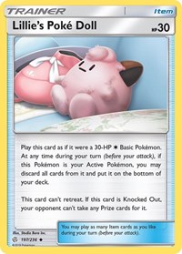 Lillie's Poke Doll 197/236 Cosmic Eclipse Reverse Holo Pokémon card
