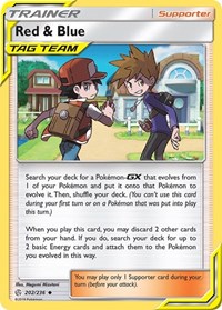 Red & Blue 202/236 Cosmic Eclipse Reverse Holo Pokémon card