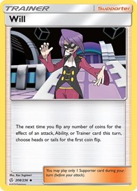 Will 208/236 Cosmic Eclipse Reverse Holo Pokémon card
