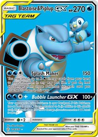 Blastoise & Piplup GX Full Art 214/236