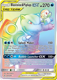Blastoise & Piplup GX Secret 253/236