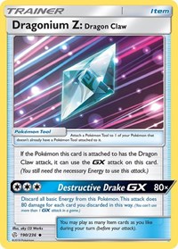 Dragonium Z: Dragon Claw 190/236 Cosmic Eclipse Reverse Holo Pokémon card