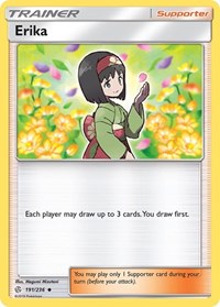 Erika 191/236 Cosmic Eclipse Reverse Holo Pokémon card