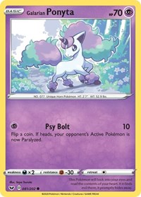 Galarian Ponyta 081/202 · Reverse Holo