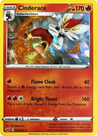 Cinderace (Cracked Ice Holo) 036/202