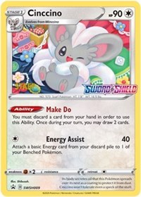 Cinccino (Prerelease) [Staff] SWSH009