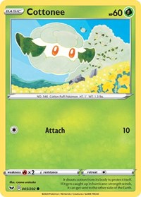 Cottonee 005/202 · Reverse Holo