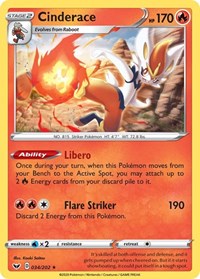 Cinderace 034/202 · Reverse Holo