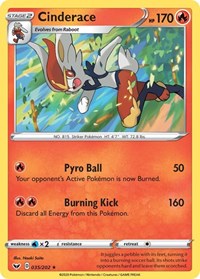 Cinderace 035/202 · Reverse Holo