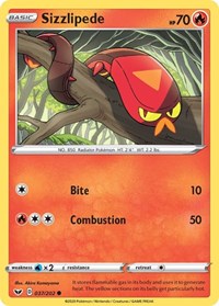 Sizzlipede 037/202 · Reverse Holo