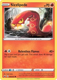 Sizzlipede 038/202 · Reverse Holo