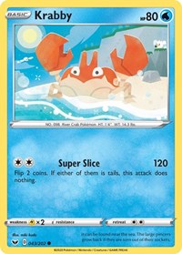 Krabby 043/202 · Reverse Holo
