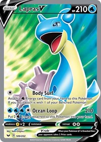 Lapras V Full Art 189/202
