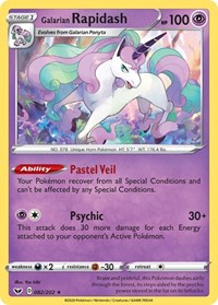 Galarian Rapidash 082/202 · Reverse Holo