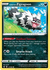 Galarian Zigzagoon 117/202 · Reverse Holo