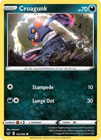 Croagunk 123/202 · Reverse Holo