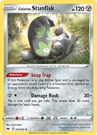 Galarian Stunfisk 132/202 · Reverse Holo