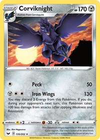 Corviknight 135/202 · Reverse Holo