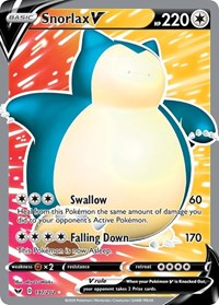 Snorlax V Full Art 197/202