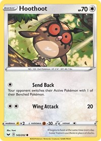 Hoothoot 143/202 · Reverse Holo