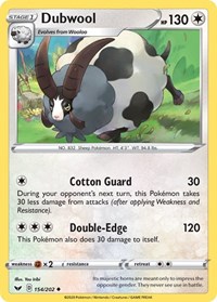 Dubwool 154/202 · Reverse Holo