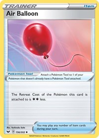 Air Balloon 156/202 Sword & Shield Base Set Reverse Holo Pokémon card