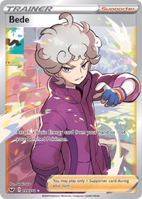 Bede Full Art 199/202 Sword & Shield Base Set Pokémon card
