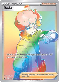 Bede Secret 207/202 Sword & Shield Base Set Pokémon card