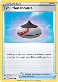 Evolution Incense 163/202 Sword & Shield Base Set Reverse Holo Pokémon card